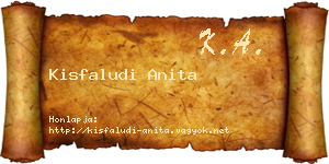 Kisfaludi Anita névjegykártya